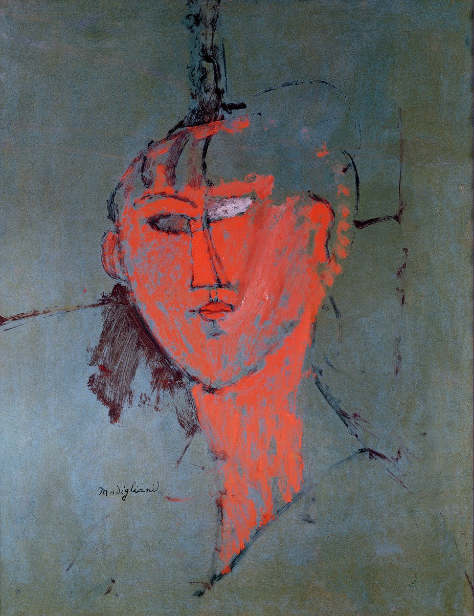 Det røde hoved af Amedeo Modigliani