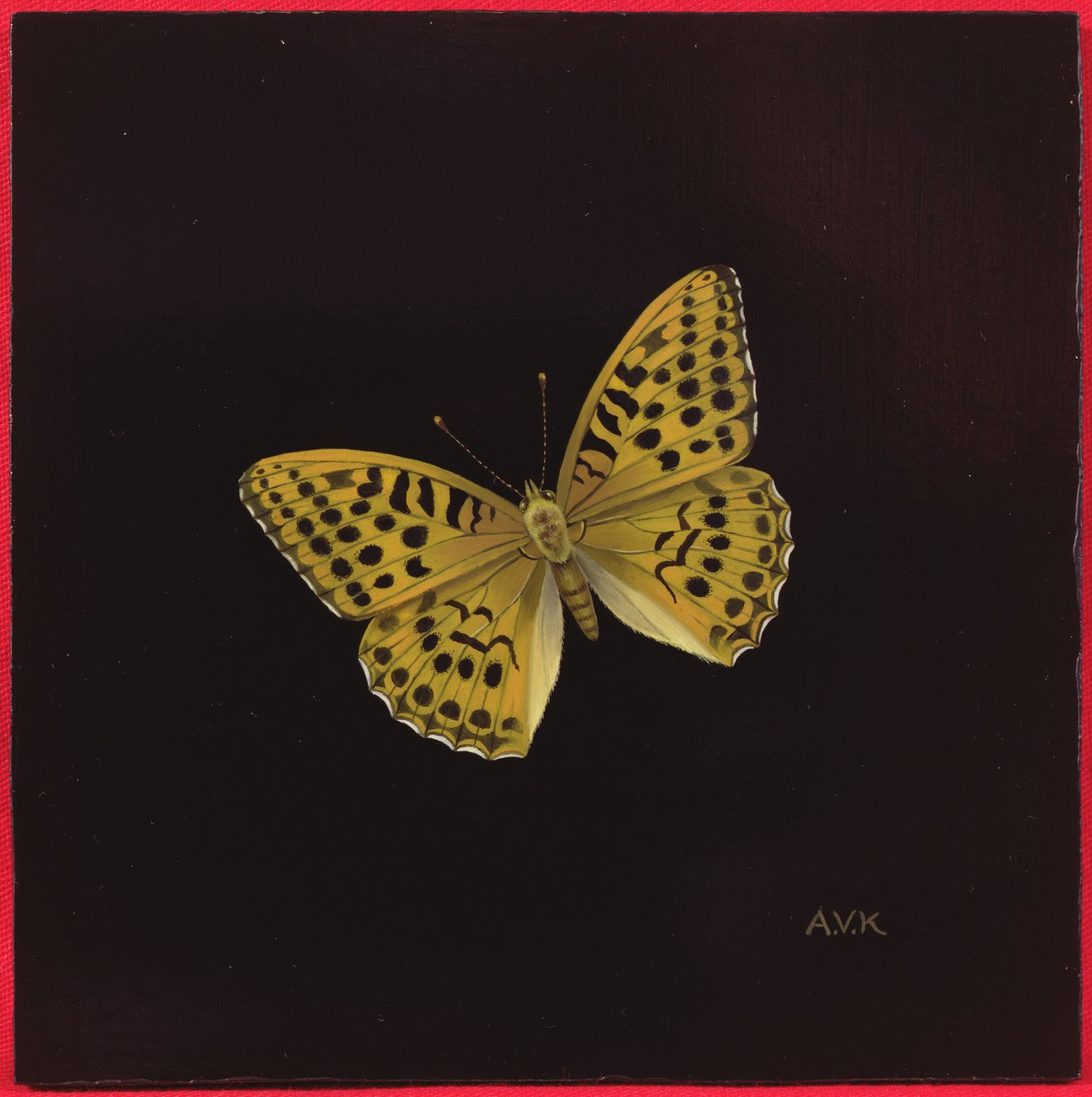 Sølvvasket fritillary sommerfugl, 2000 af Amelia Kleiser