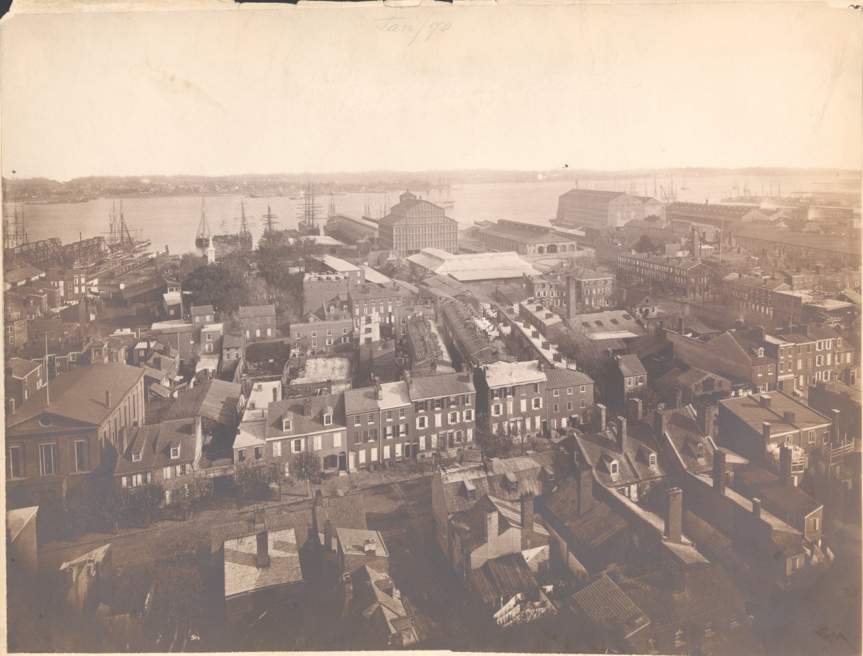 Panorama over Philadelphia, øst-sydvest udsigt, 1870 af American Photographer
