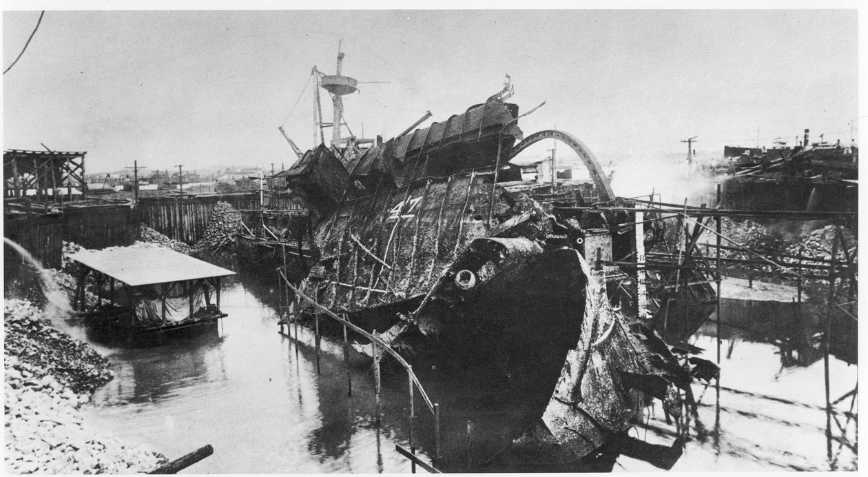Katastrofen med USS Maine, 1898 (se 206525, 206527) af American Photographer