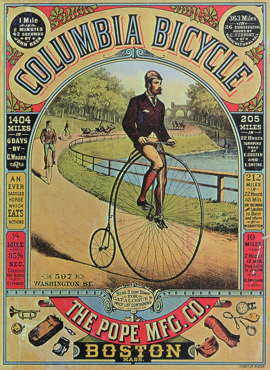 Annonce for Columbia Bicycle af The Pope MFG Co., Boston af American School