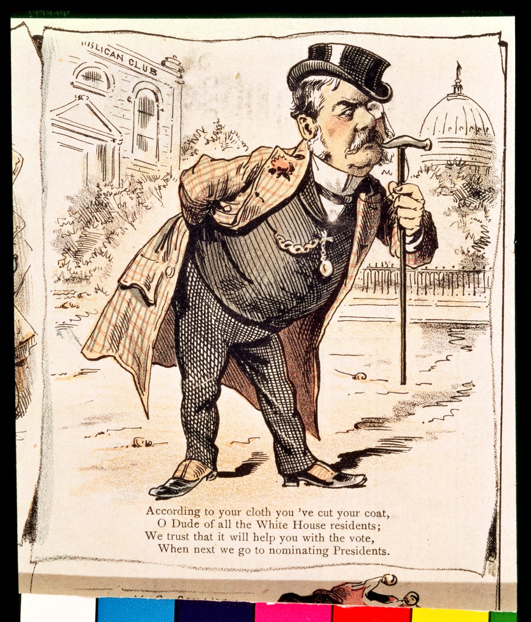 Karikatur af Chester Alan Arthur, ca. 1883 af American School