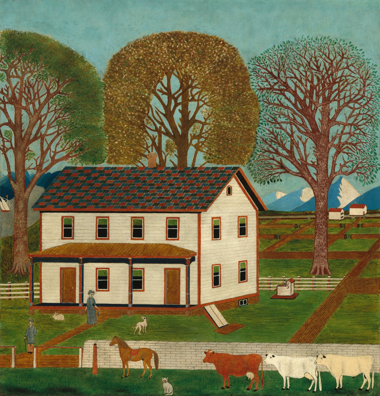 Bondegård i Mahantango Valley af American 19th Century