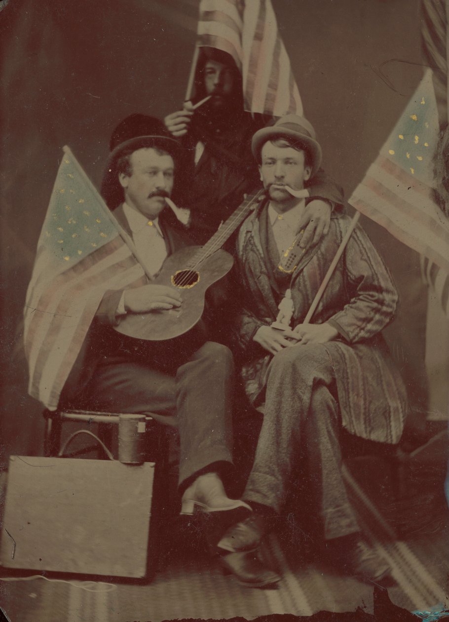 Portræt af tre mænd af American 19th Century
