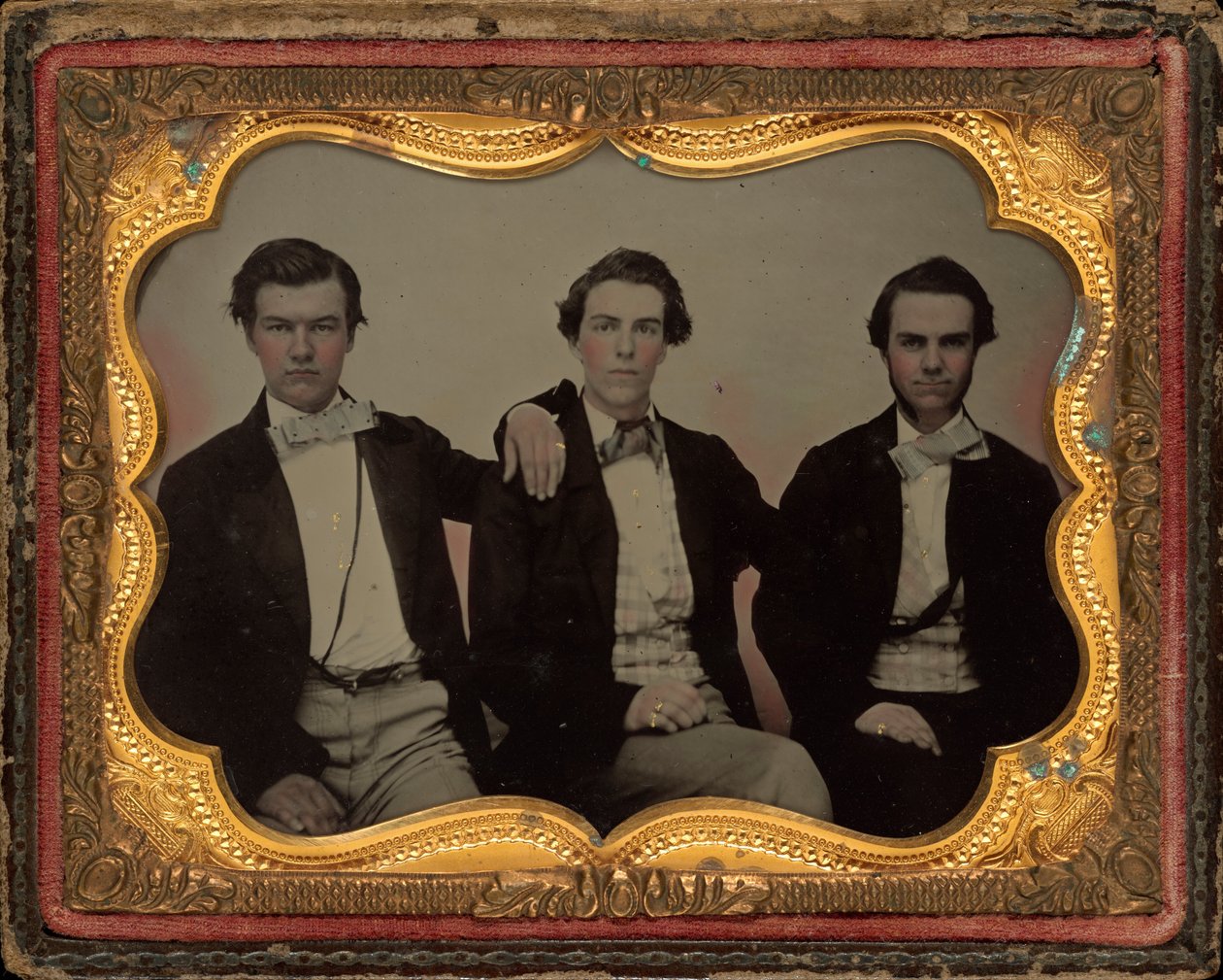 Portræt af tre unge mænd af American 19th Century
