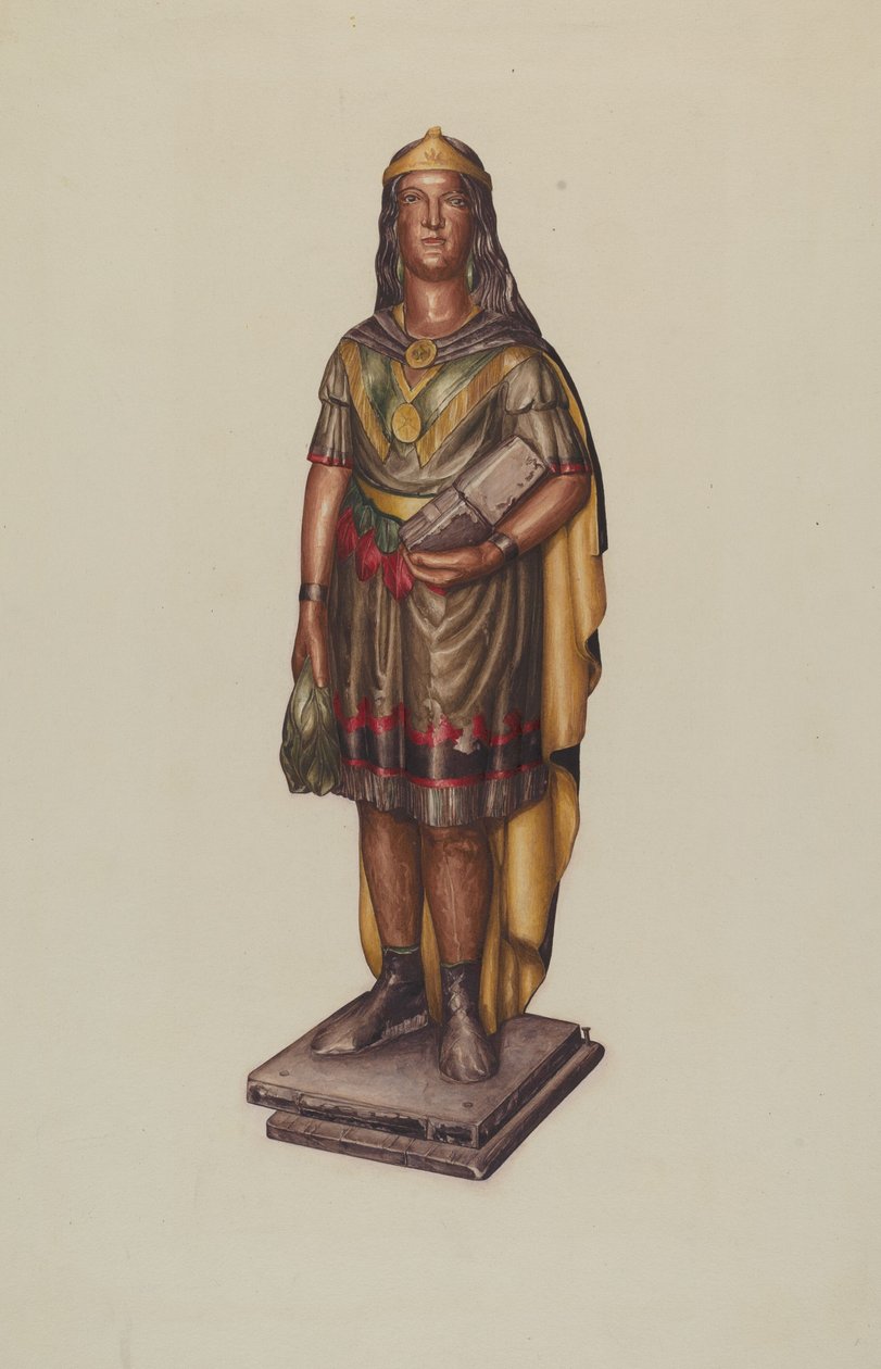 Indisk figur af American 20th Century