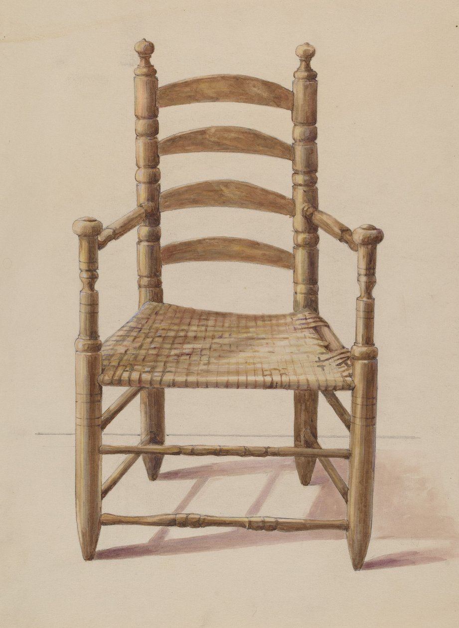 Ladder Back Stol af American 20th Century