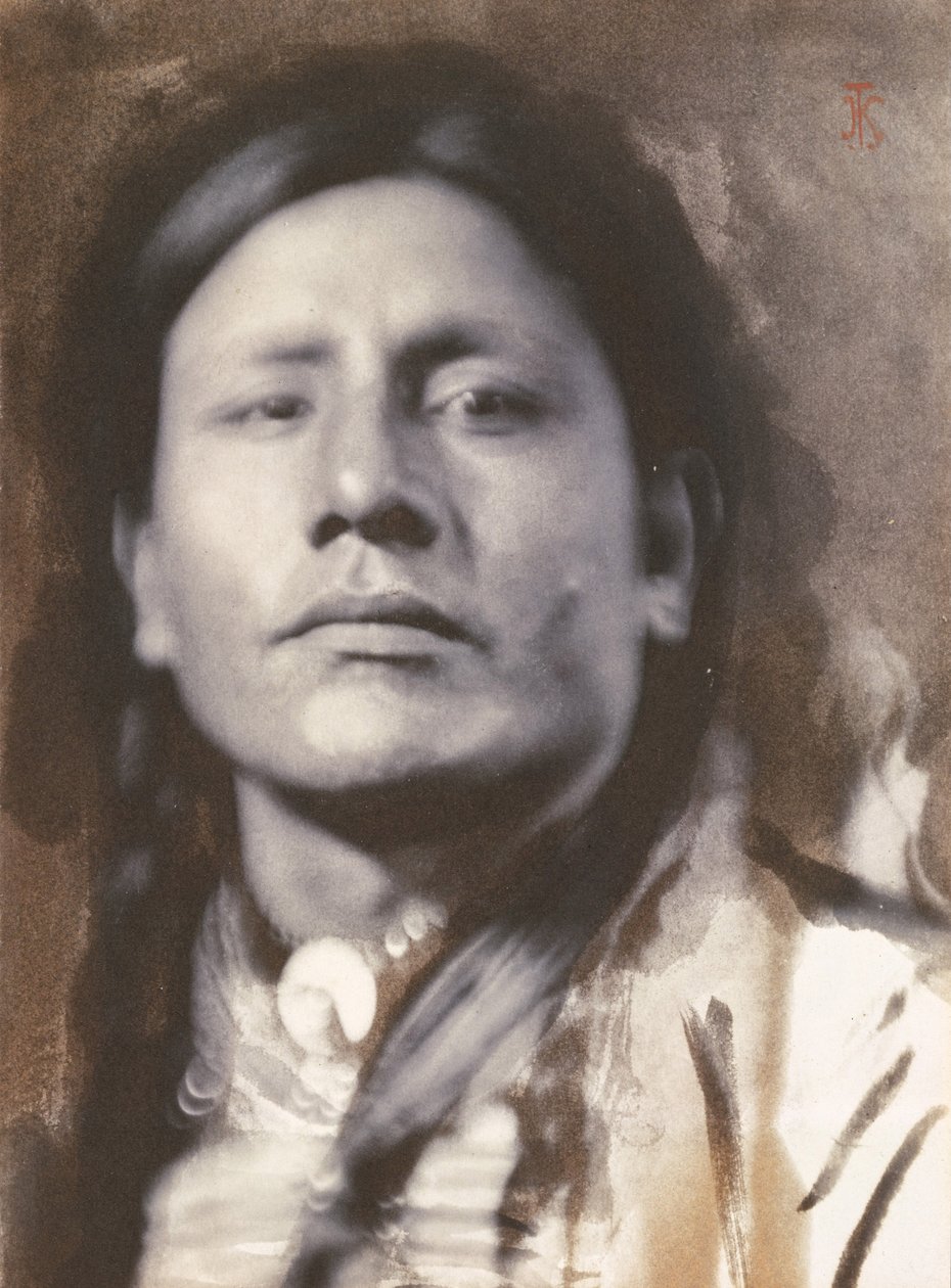 A Sioux Chief, ca. 1898 (platintryk) af American Photographer