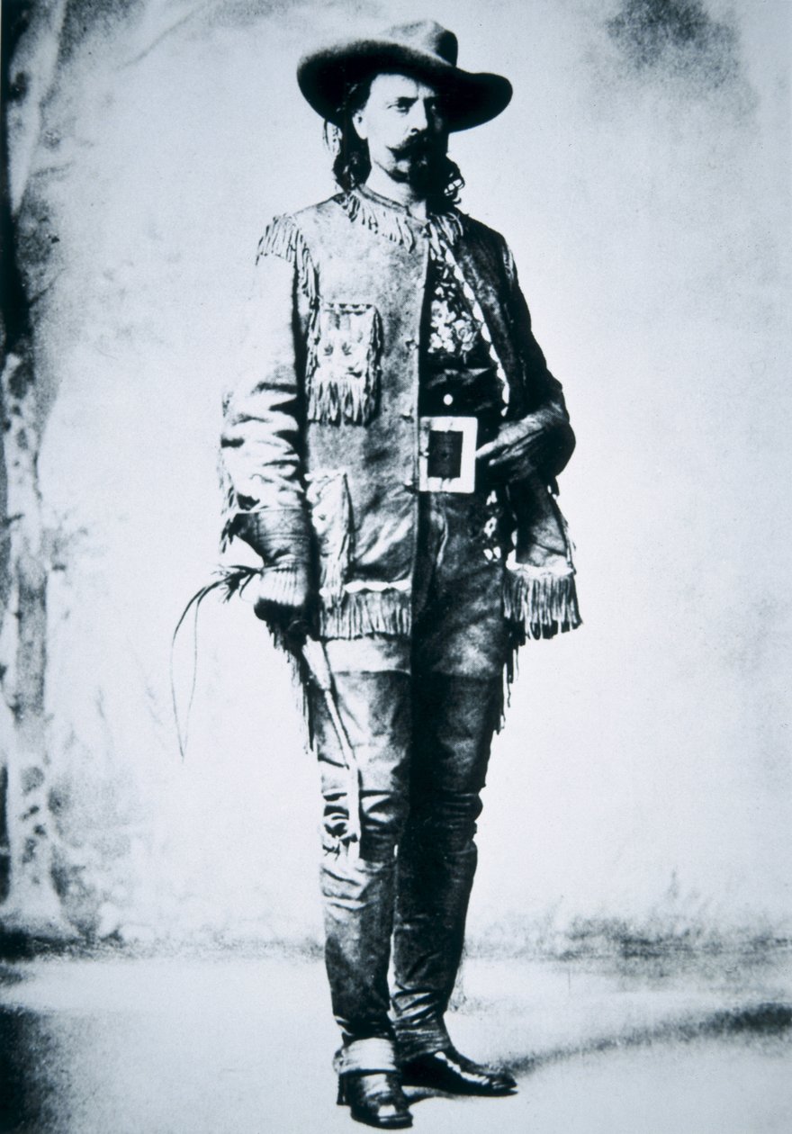Buffalo Bill Cody (1846-1917) (s/h-billede) af American Photographer