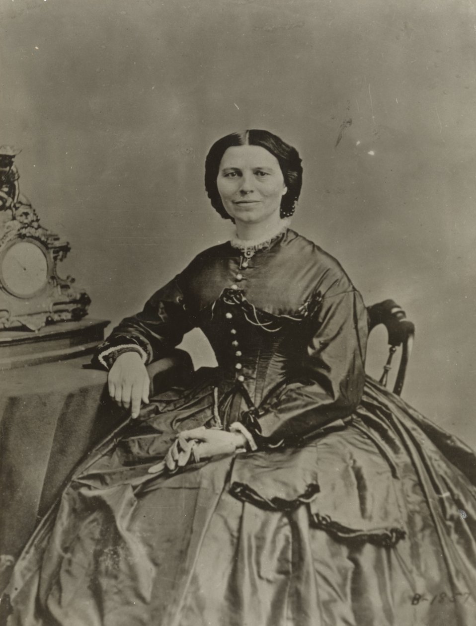 Clara Barton, ca. 1865 (s/h-billede) af American Photographer