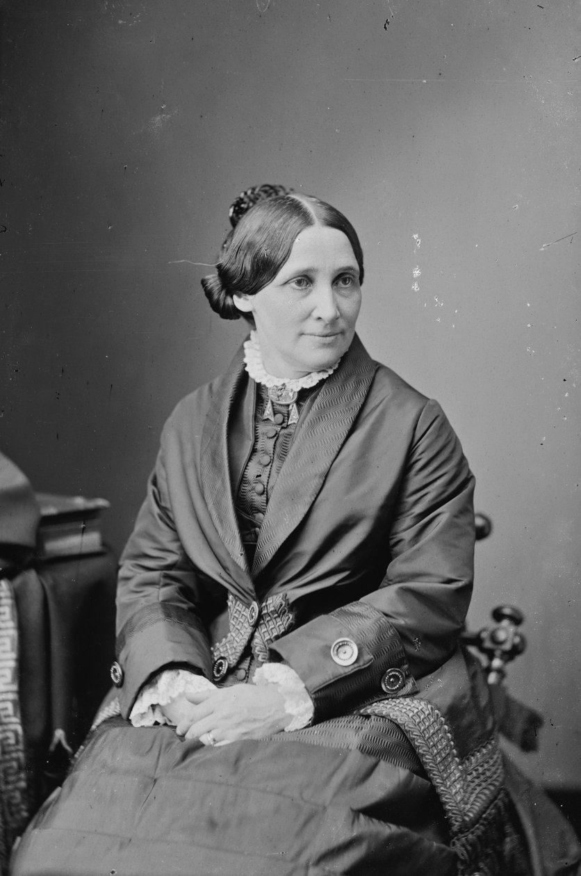 Fru Rutherford B. Hayes, 1870-80 af American Photographer