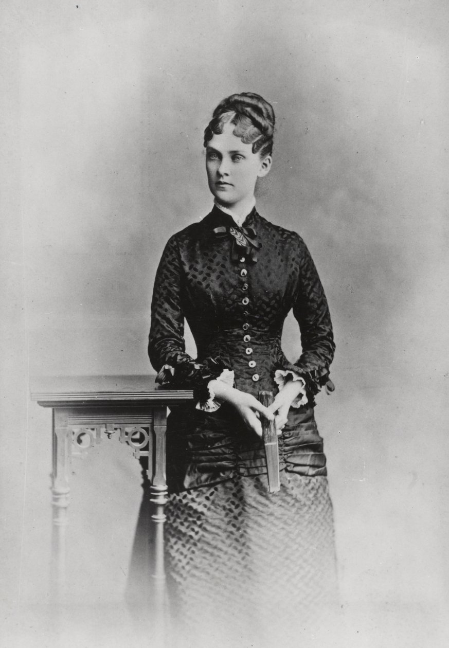 Mrs Theodore Roosevelt, ca. 1882 (s/h-foto) af American Photographer