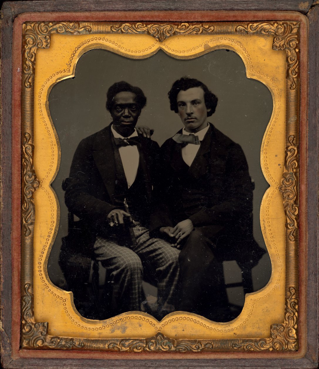 Portræt af to mænd, ca. 1860 (foto) af American Photographer
