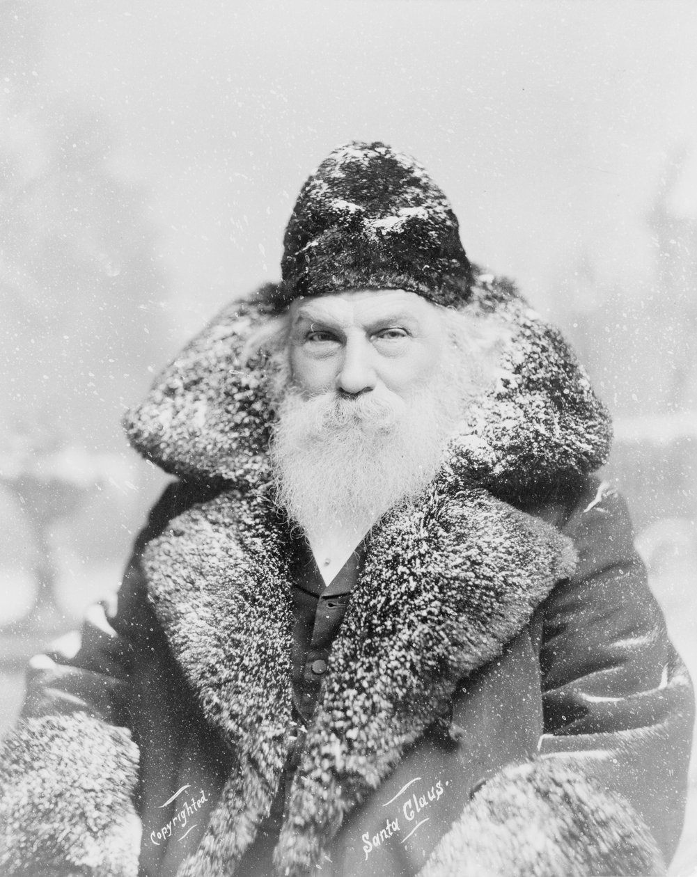Real-Life Santa Claus, ca. 1895 (sølvtryk) af American Photographer