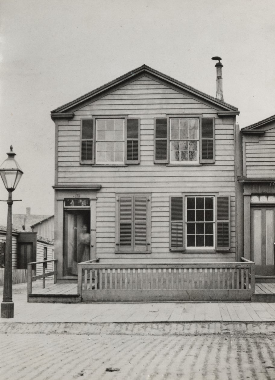 Bopæl på 42 Monroe St., Chicago, 1869 af American Photographer
