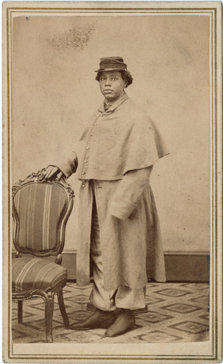 Uidentificeret afroamerikansk kvinde i uniform af American Photographer