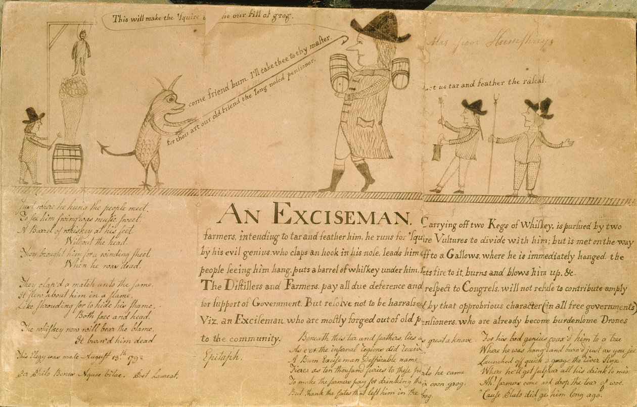 An Exciseman, ca. 1790 (tegning) af American School