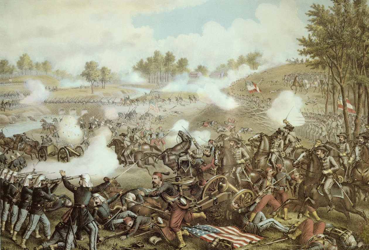 Slaget ved First Bull Run af American School