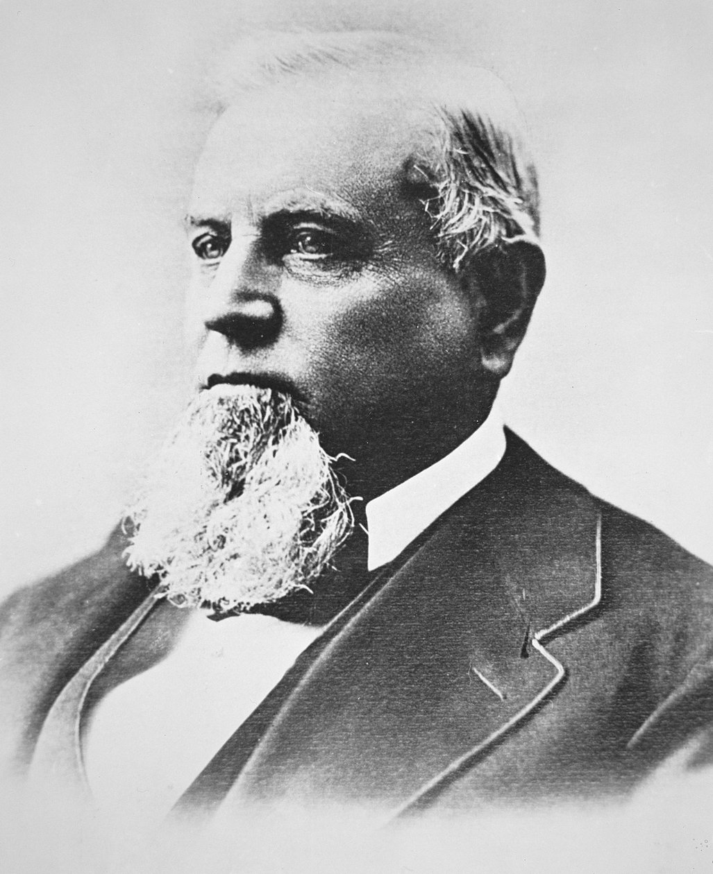 Charles Crocker (1822-88) (s/h foto) af American School