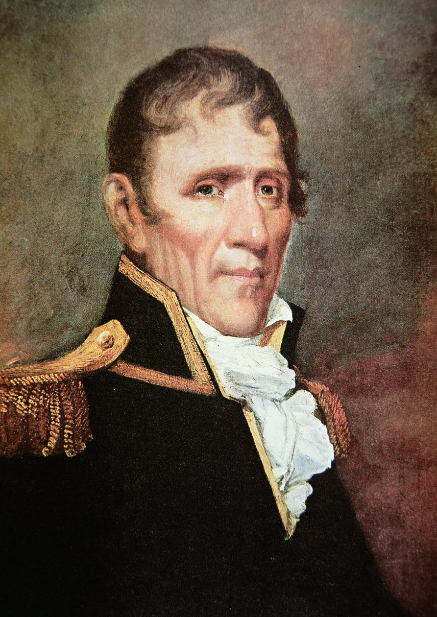 General Andrew Jackson (farve litho) af American School