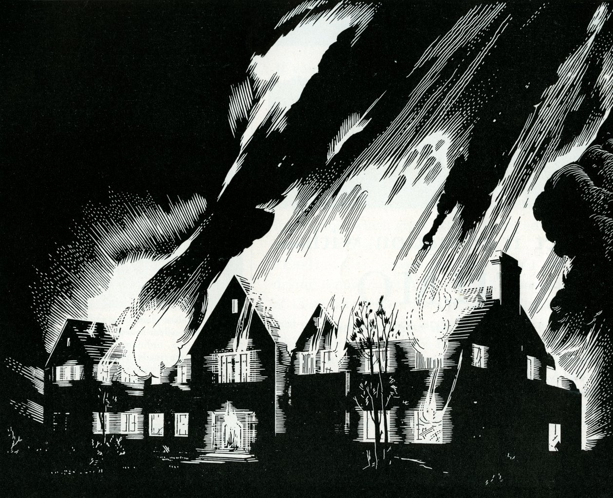 Hus opslugt af flammer af American School