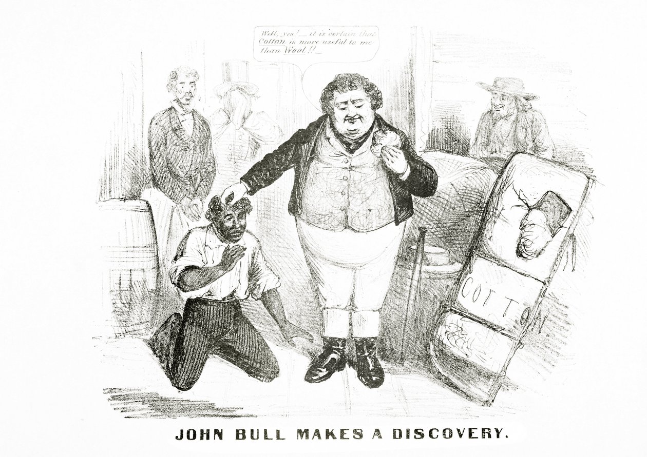 John Bull gør en opdagelse (litho) af American School