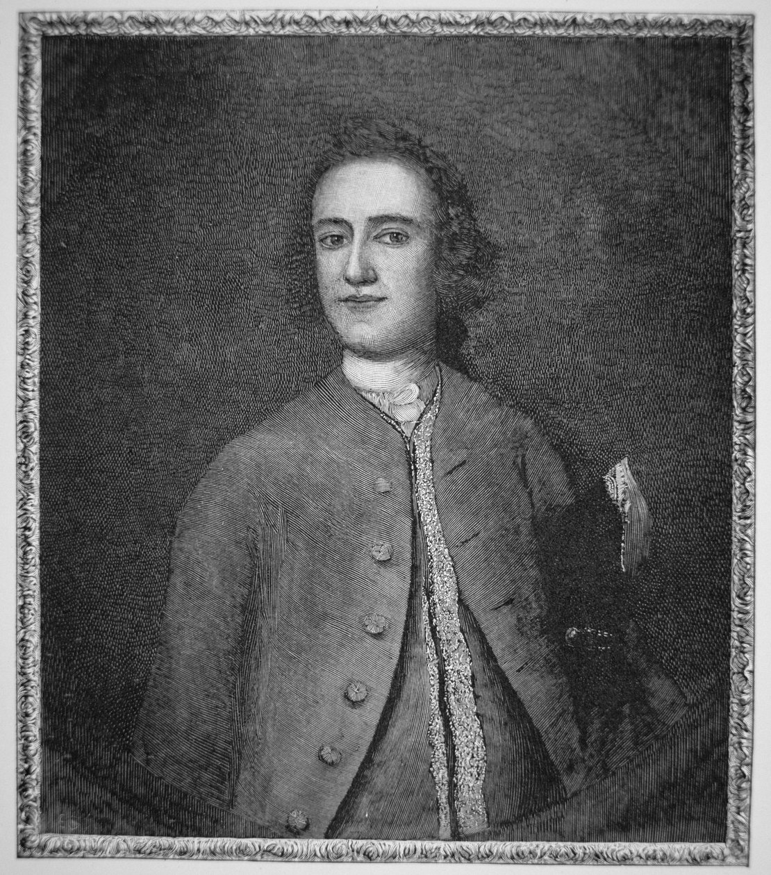 Lawrence Washington (1718-52) (litho) af American School