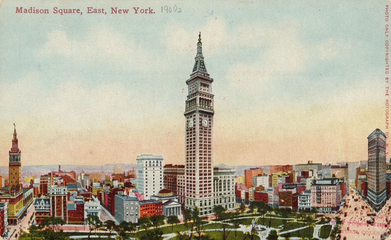 Madison Square, East, New York, 1900-tallet af American School
