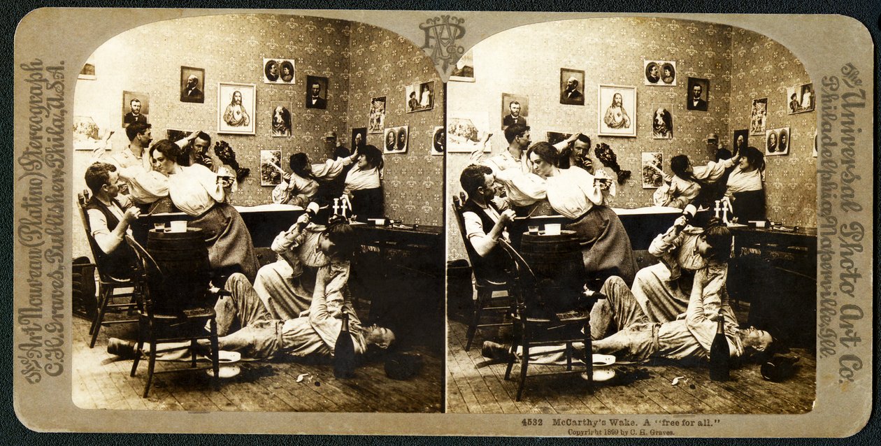 McCarthys Wake (Del 3), 1899 (stereograf) af American School
