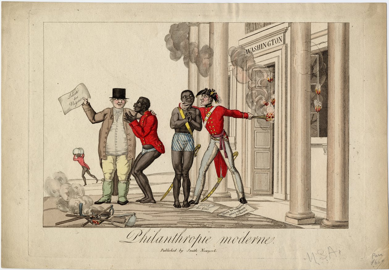 Moderne filantropi, ca. 1813 af American School