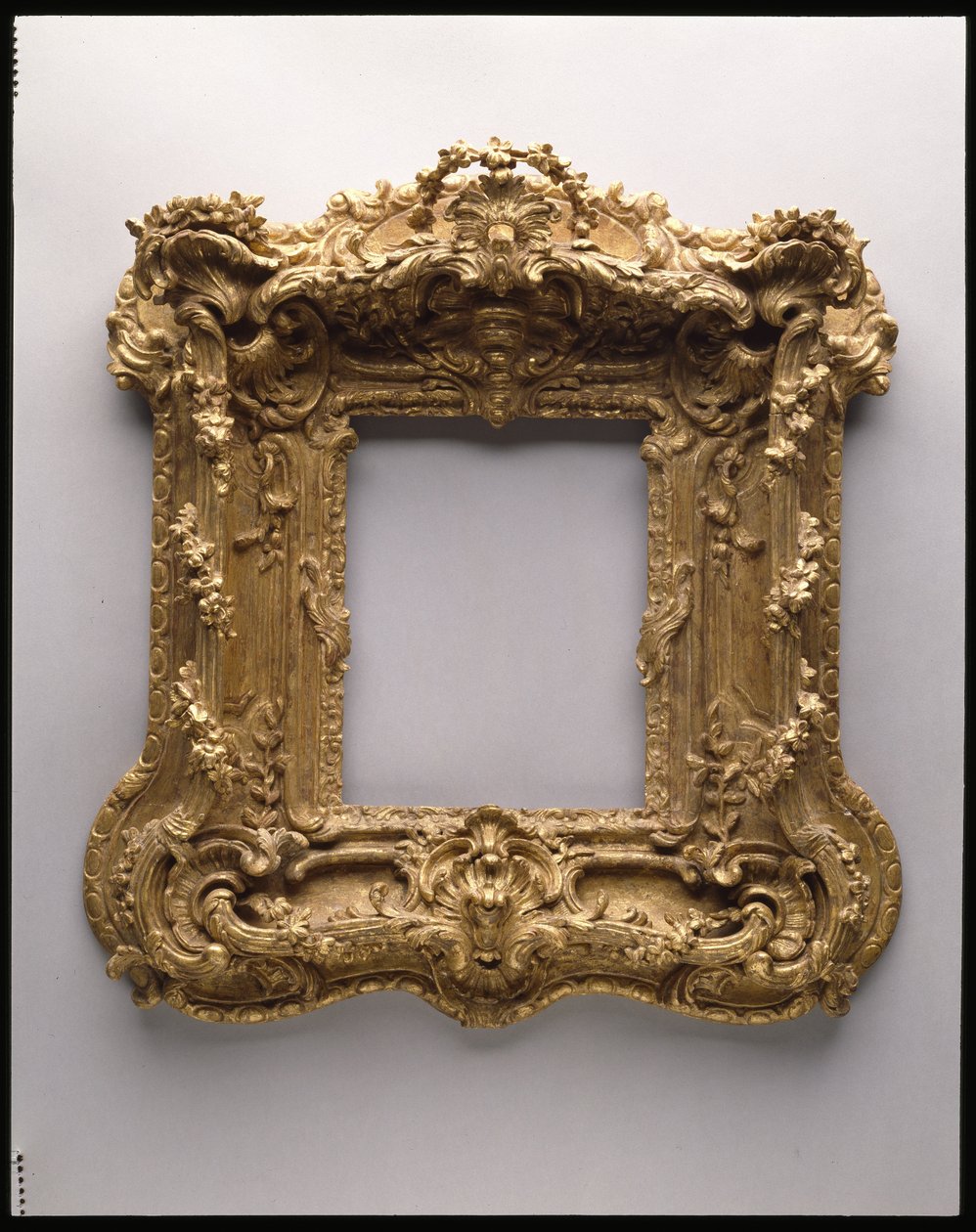 Billedramme, ca. 1740 (eg og forgyldning) af American School