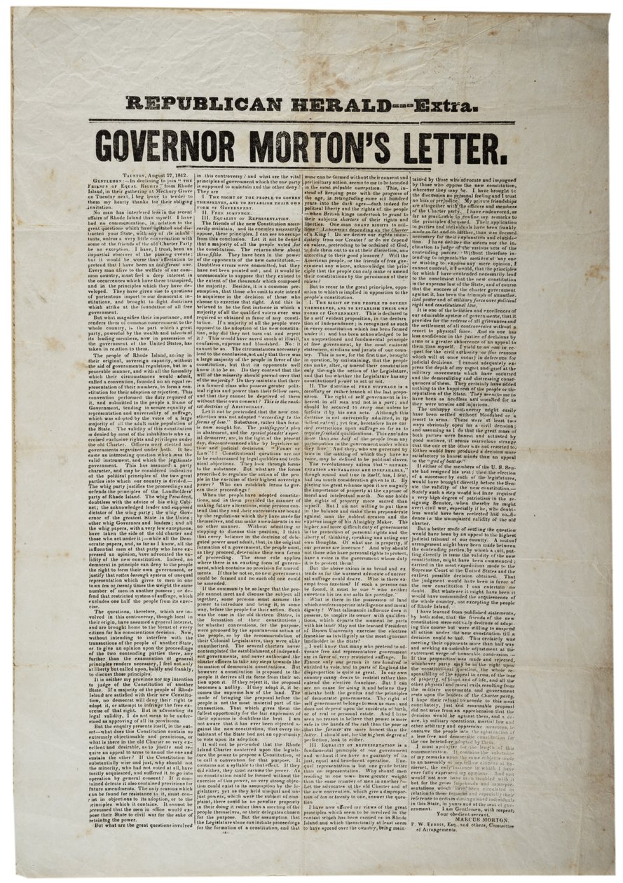 Republican Herald- Extra, 27. august 1842 af American School