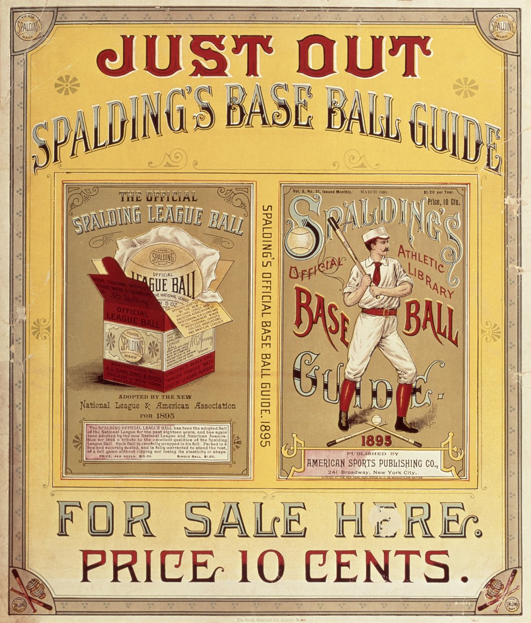 Spaldings Baseball Guide, 1895 af American School