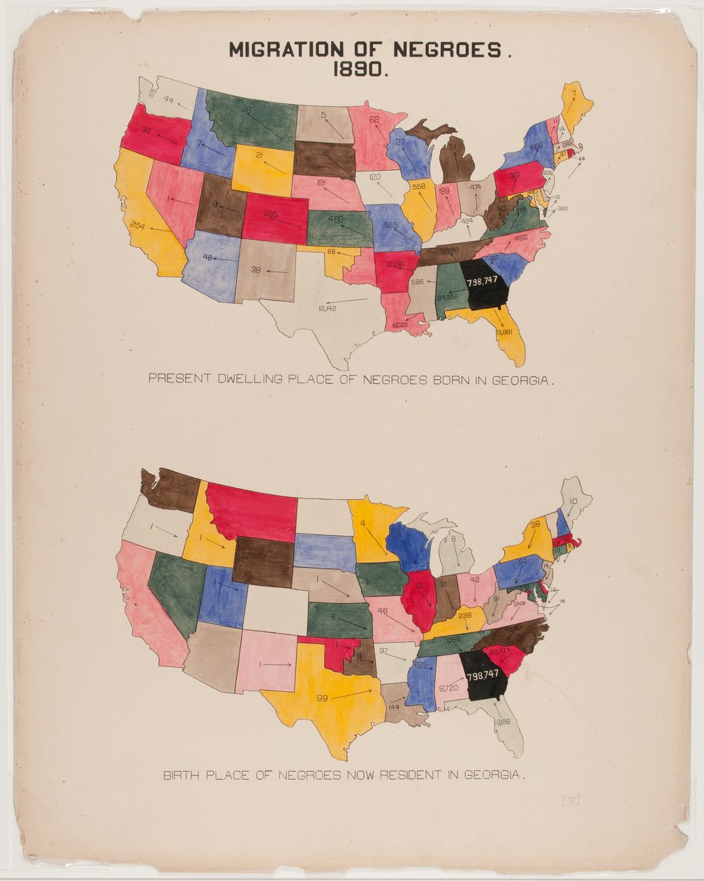 "[The Georgia Negro] Migration of Negroes" af American School