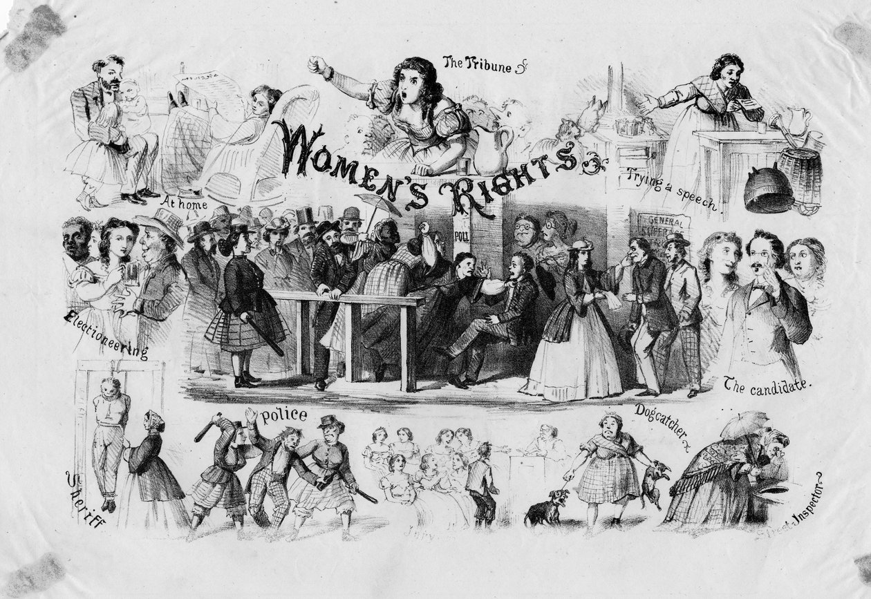Kvinders rettigheder, ca. 1870 af American School