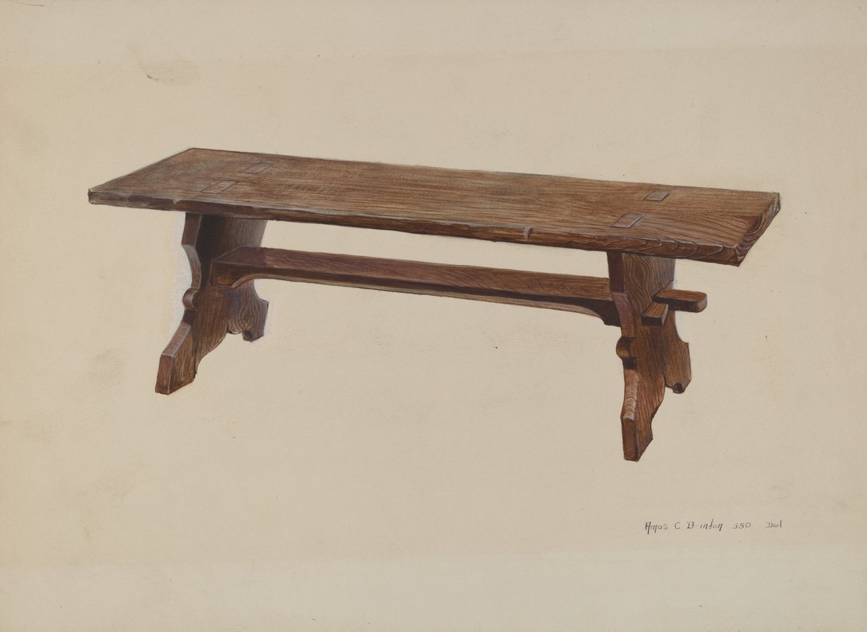 Moraviske kirkebænk af Amos C. Brinton