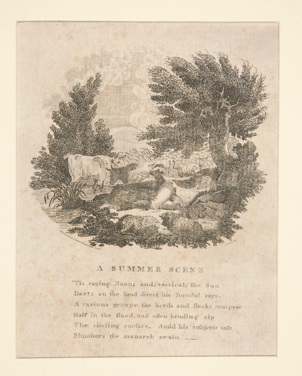 En sommerscene (med vers) af Amos Doolittle