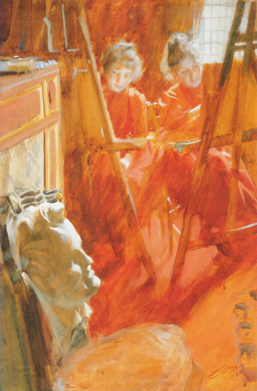 Schwartz -damerne af Anders Leonard Zorn