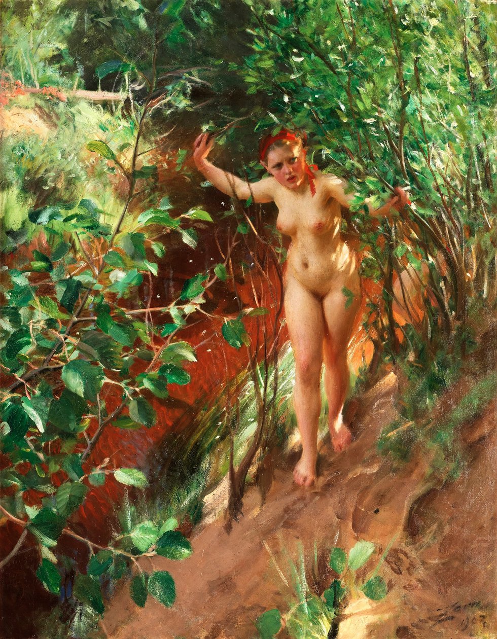 Rødt sand af Anders Leonard Zorn