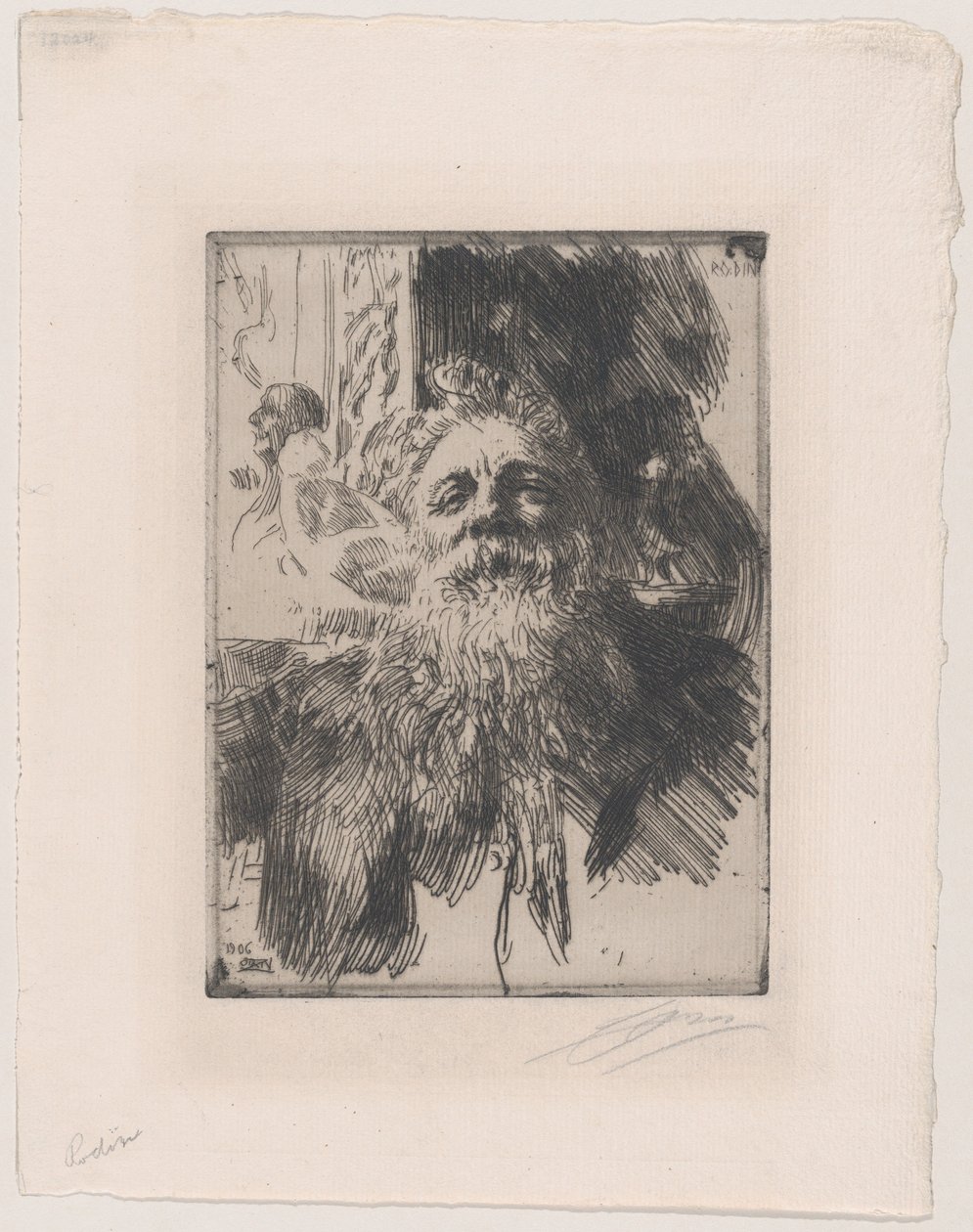 Auguste Rodin af Anders Leonard Zorn
