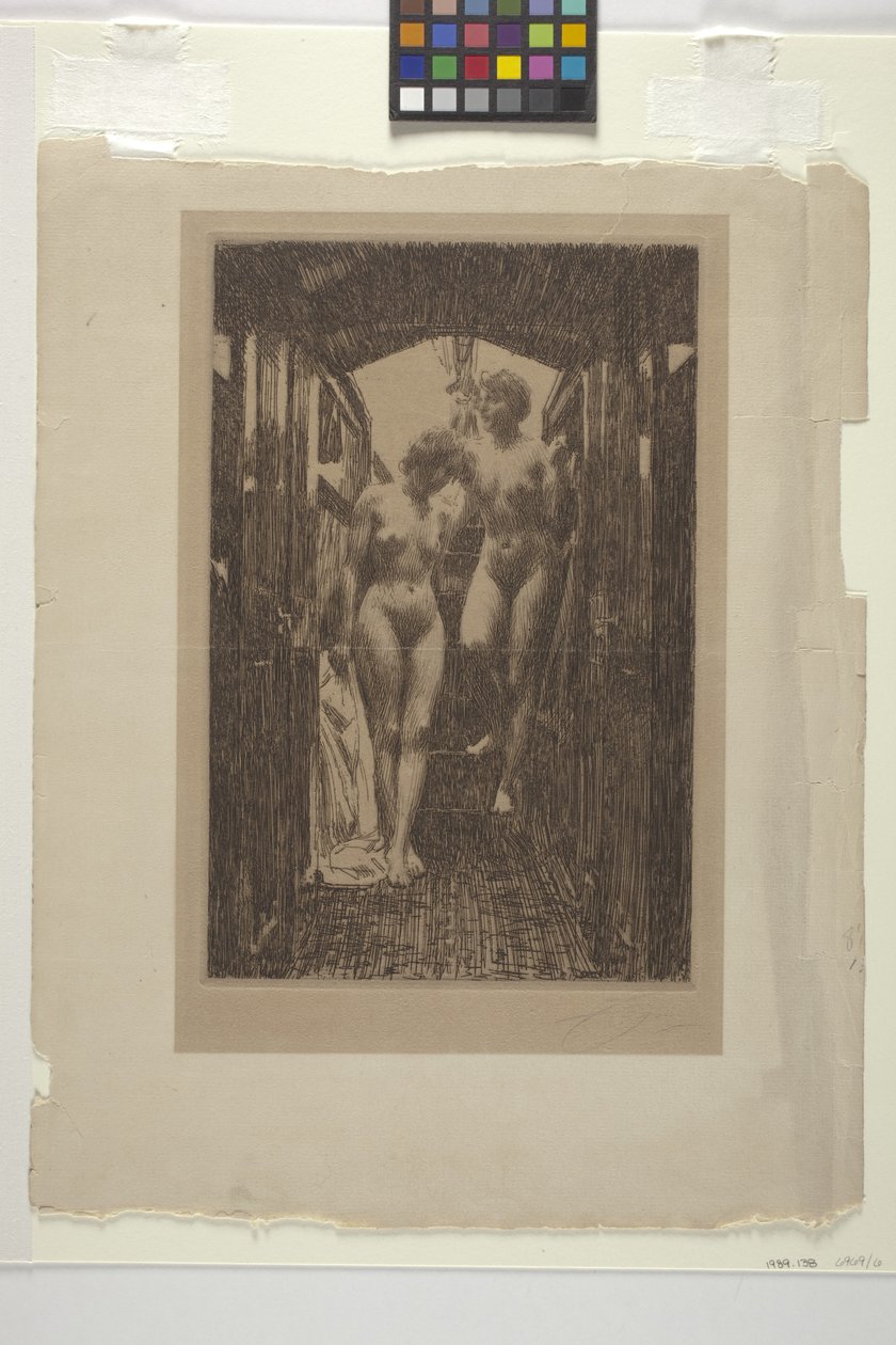 Le Cabine (ætsning) af Anders Leonard Zorn