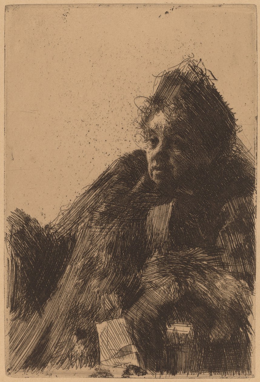 Madame Simon, II, 1891. af Anders Leonard Zorn