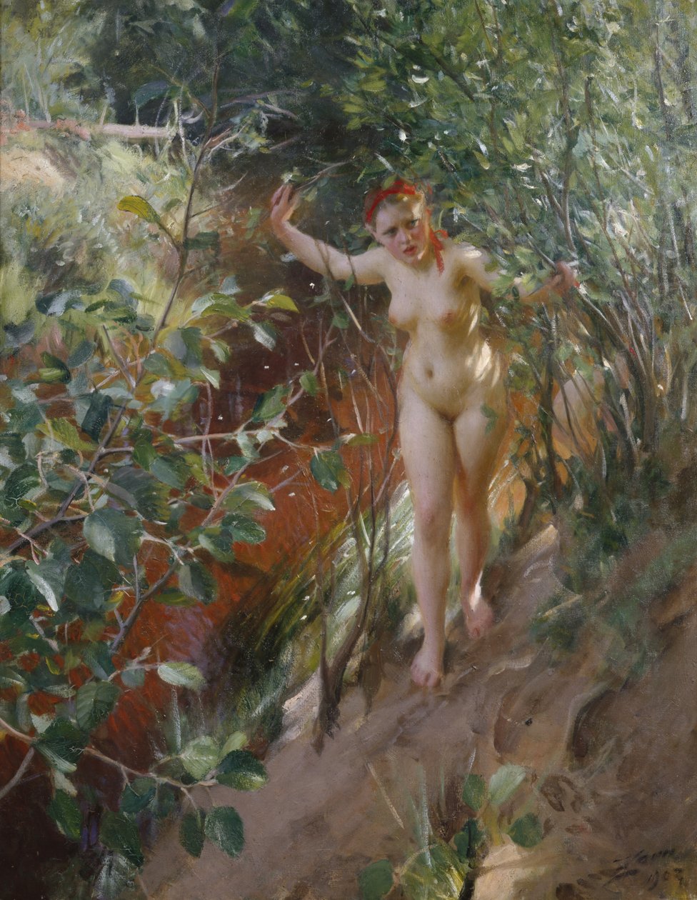 Rødt Sand af Anders Leonard Zorn