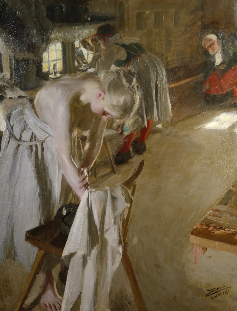 Søndag morgen af Anders Leonard Zorn