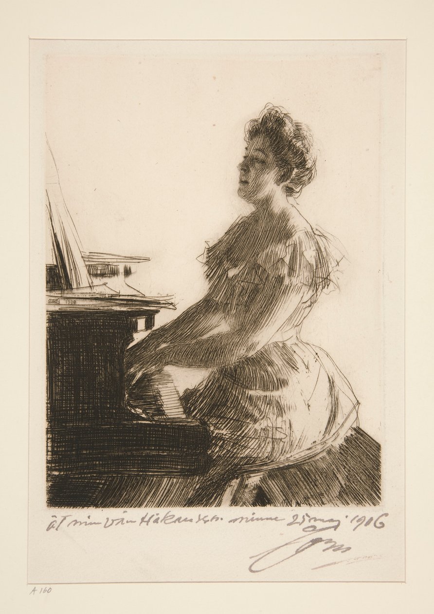 Ved klaveret af Anders Leonard Zorn
