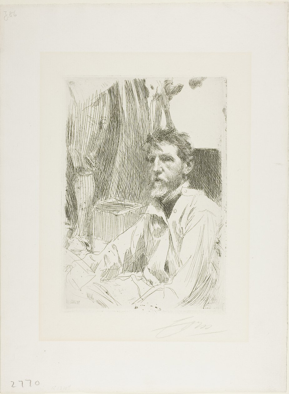 August Saint Gaudens I af Anders Leonard Zorn