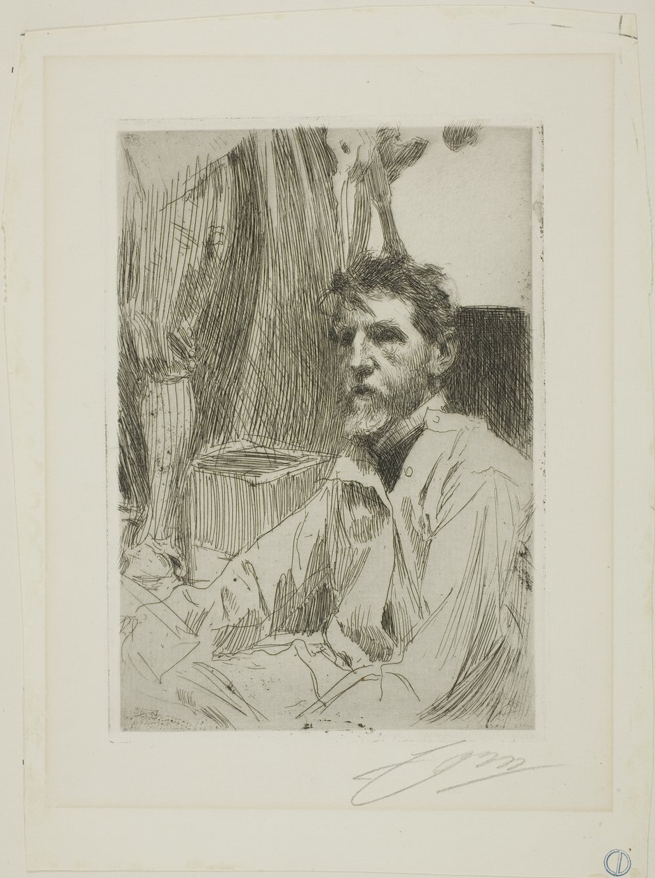 August Saint Gaudens I af Anders Leonard Zorn