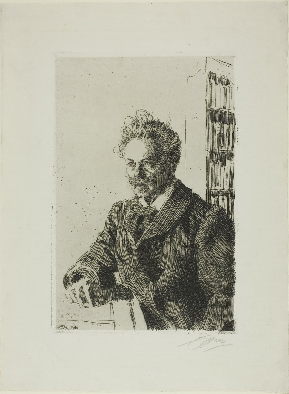 August Strindberg af Anders Leonard Zorn