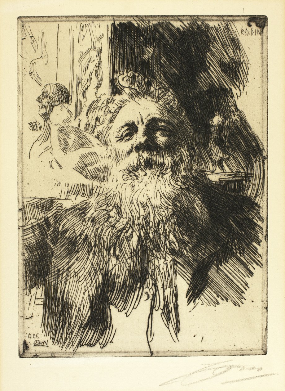 Auguste Rodin af Anders Leonard Zorn