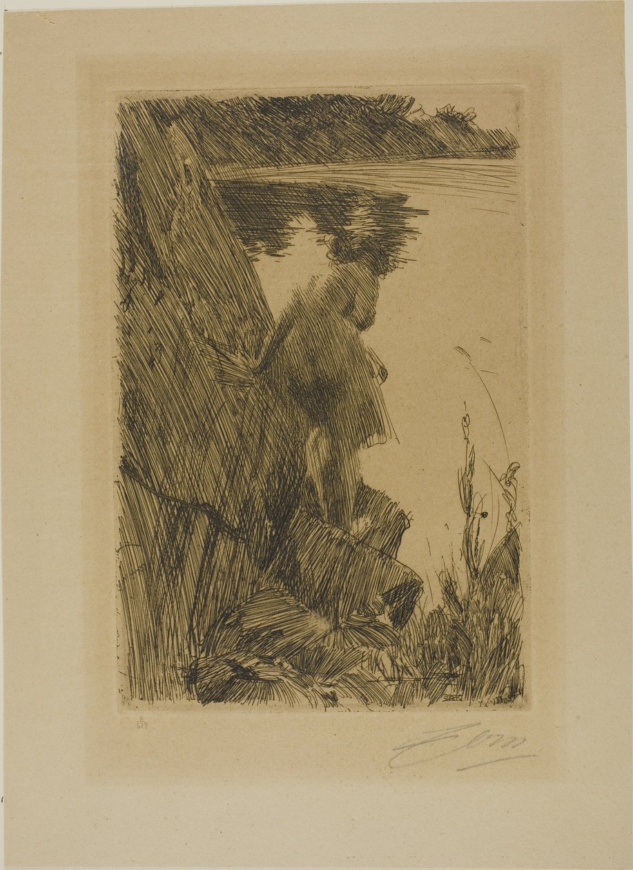 Badende (aften) III af Anders Leonard Zorn